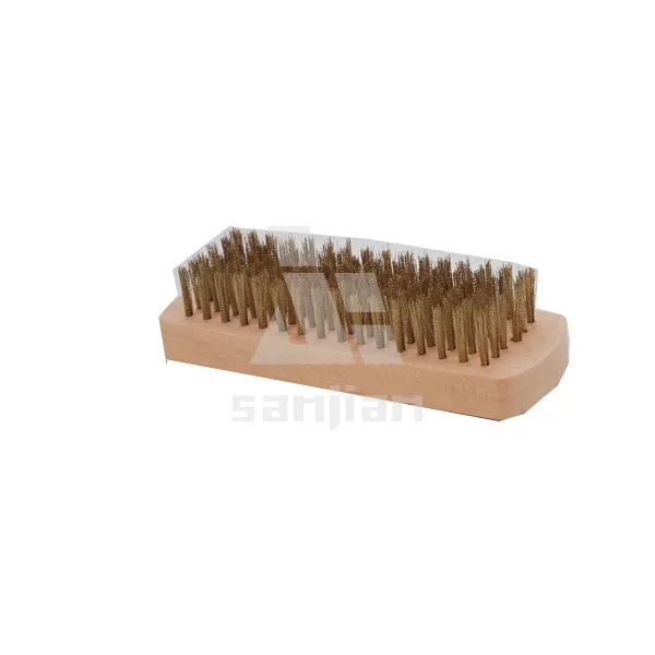 Brosse métallique professionnelle en acier de Style européen, 5x16 rangées, avec manche en bois