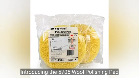 Tampon de laine jaune de haute qualité pour le polissage de voiture