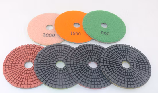 Tampons de polissage humides diamantés économiques de 4 pouces