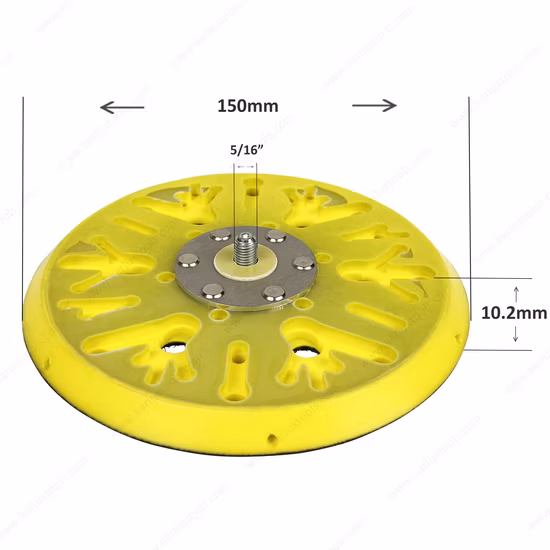 Usine en gros 6 pouces 17 trous plaque de support tampon de ponçage de secours